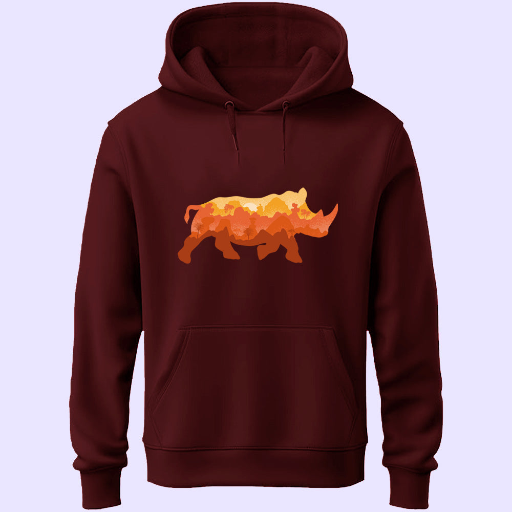 Rhino Unisex Hoodie - Soul & Peace
