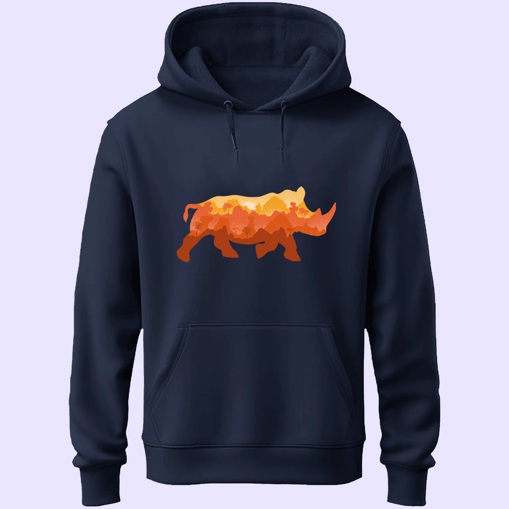 Rhino Unisex Hoodie - Soul & Peace