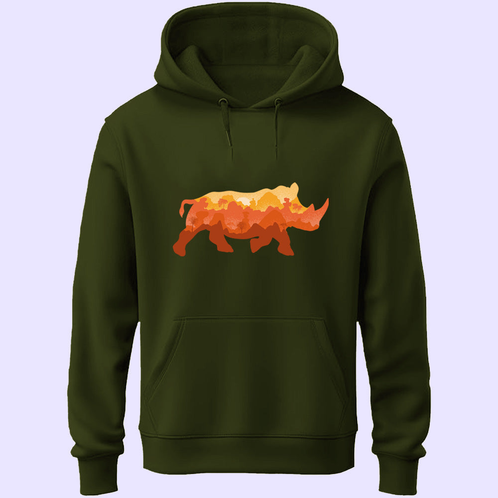 Rhino Unisex Hoodie - Soul & Peace