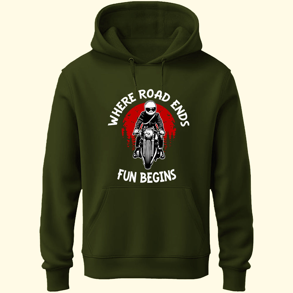 Road Ends Fun Begins Unisex Hoodie
