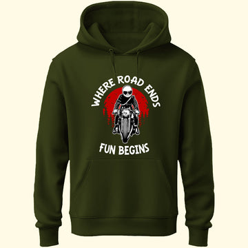 Road Ends Fun Begins Unisex Hoodie