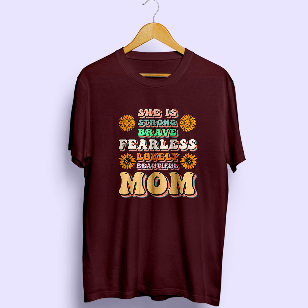 She Is Mom Half Sleeve T-Shirt