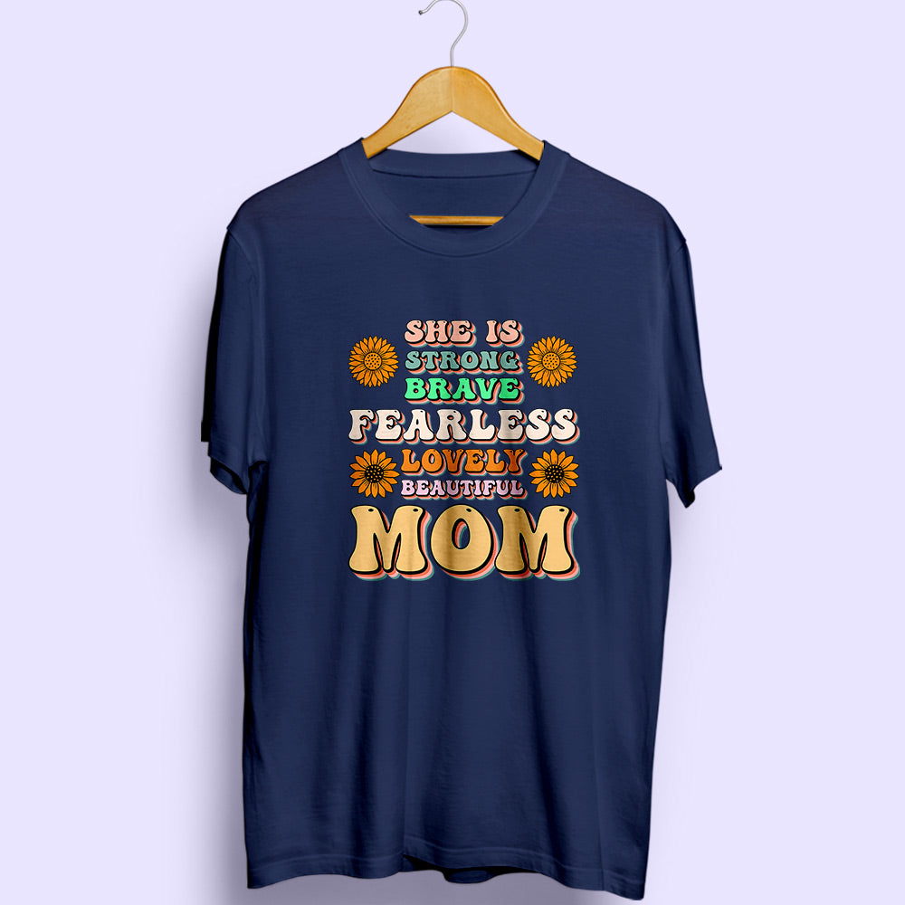 She Is Mom Half Sleeve T-Shirt