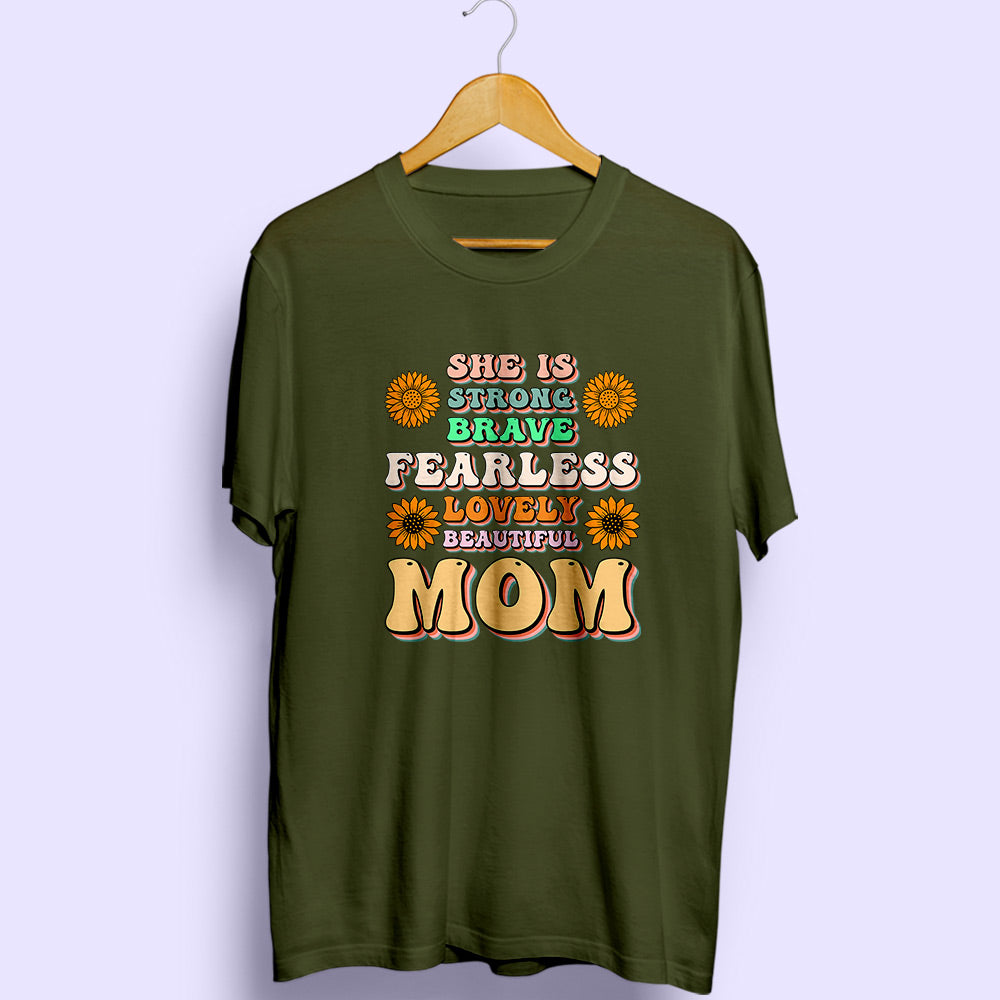 She Is Mom Half Sleeve T-Shirt