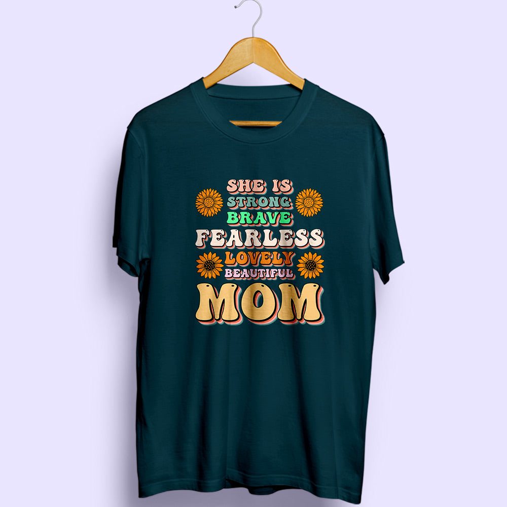 She Is Mom Half Sleeve T-Shirt