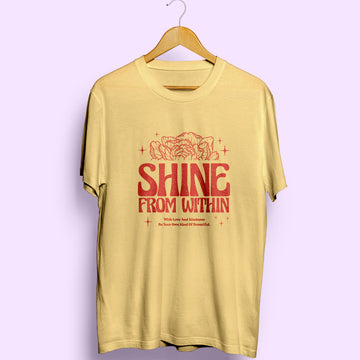 Shine From Within Half Sleeve T-Shirt