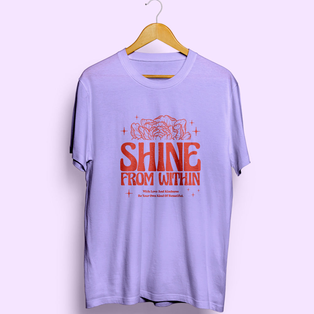 Shine From Within Half Sleeve T-Shirt