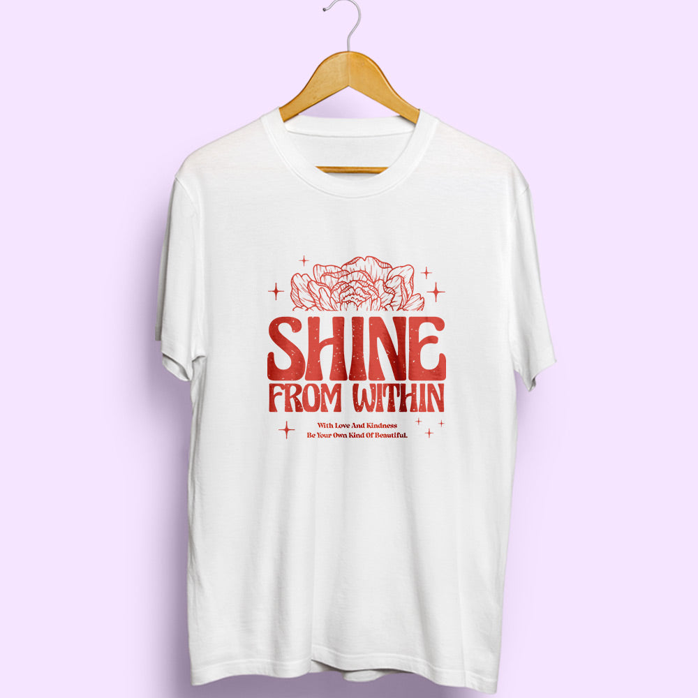 Shine From Within Half Sleeve T-Shirt
