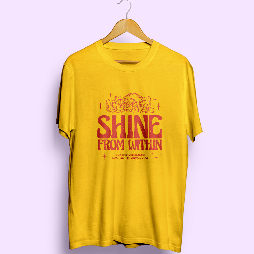 Shine From Within Half Sleeve T-Shirt