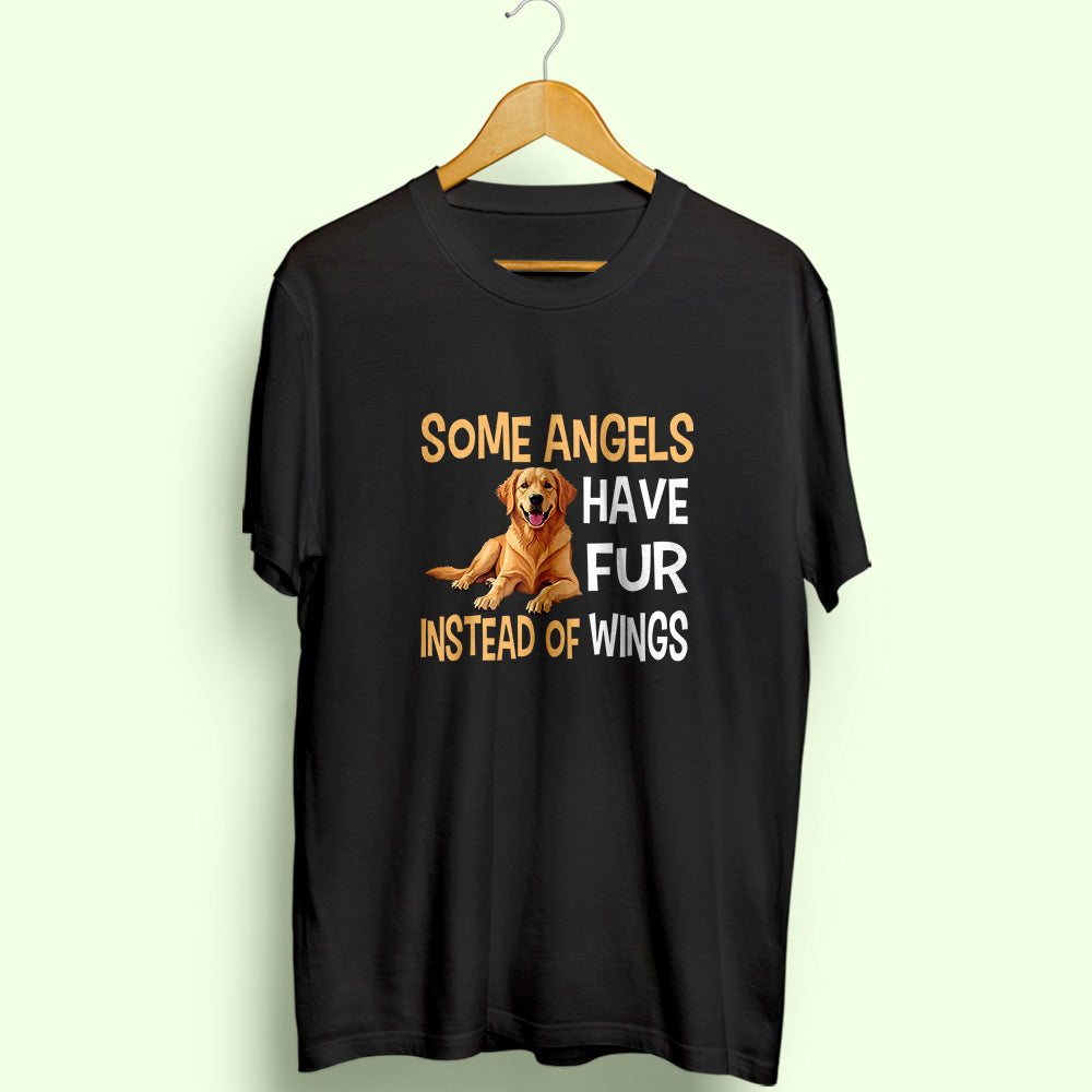 Some Angels Have Fur Half Sleeve T-Shirt - Soul & Peace