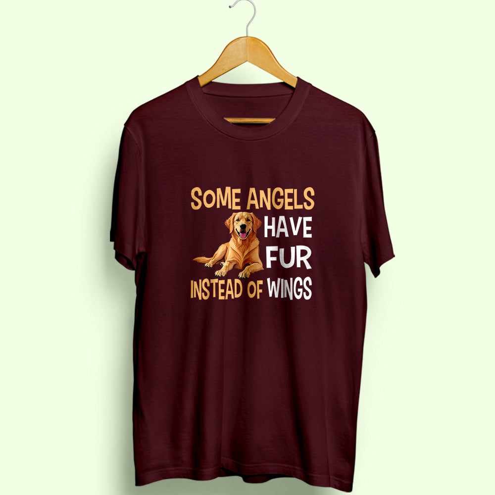 Some Angels Have Fur Half Sleeve T-Shirt - Soul & Peace