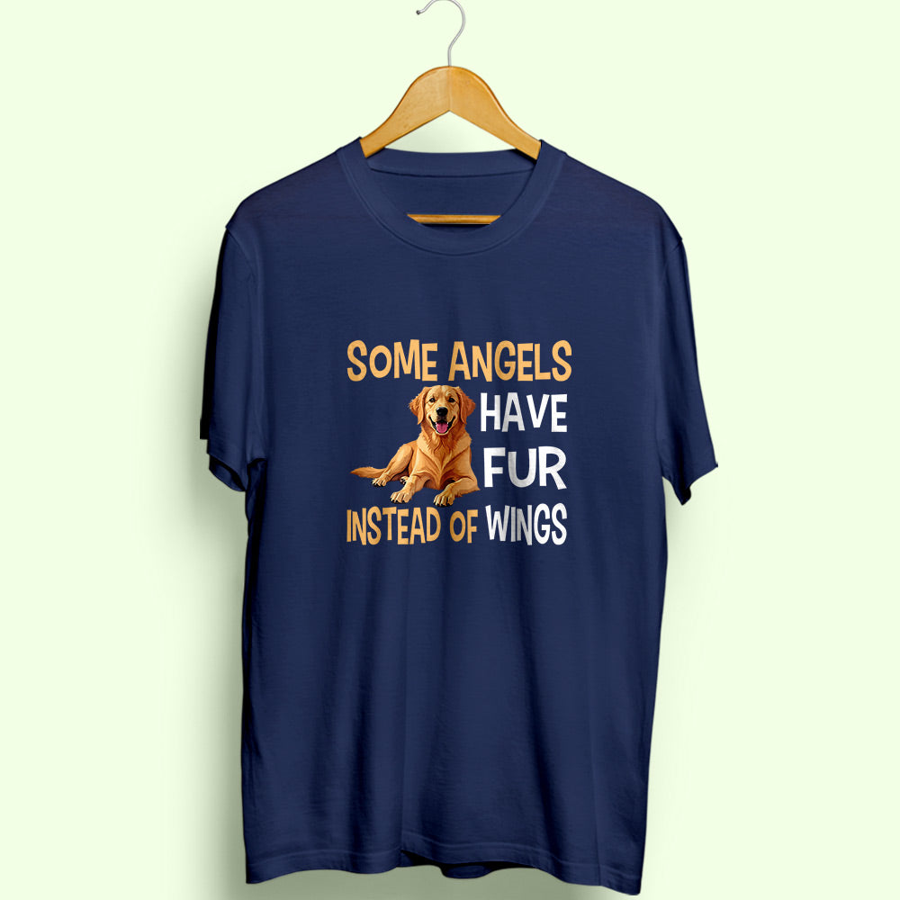 Some Angels Have Fur Half Sleeve T-Shirt - Soul & Peace