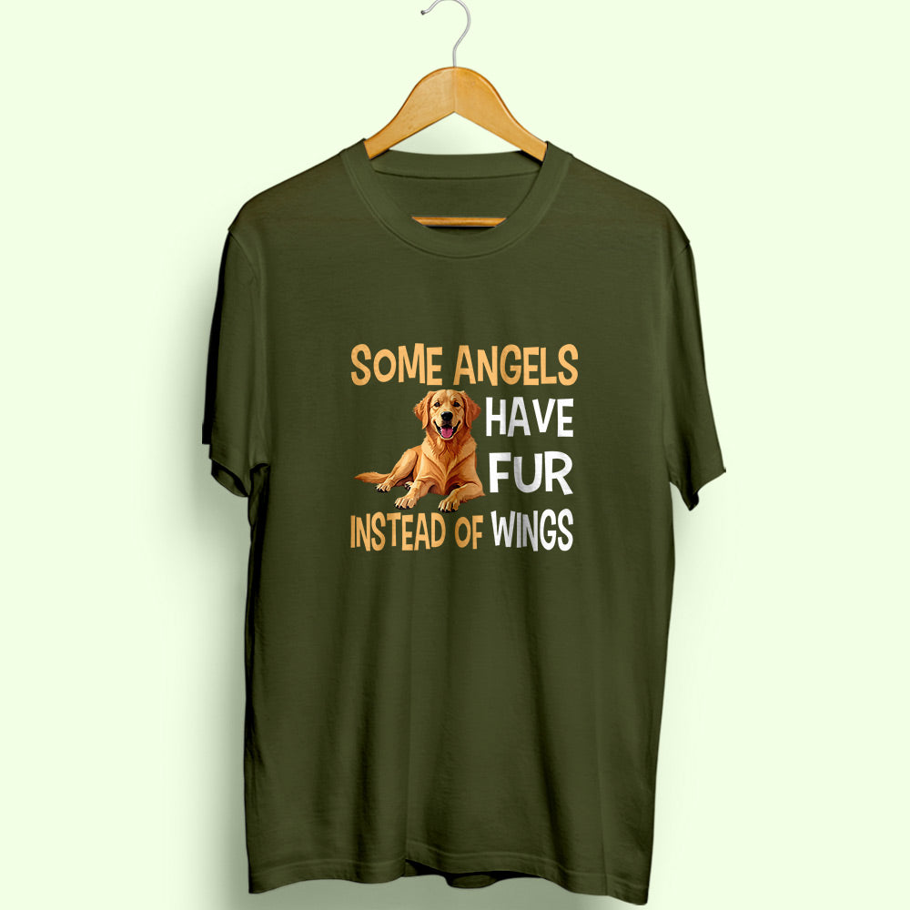 Some Angels Have Fur Half Sleeve T-Shirt - Soul & Peace