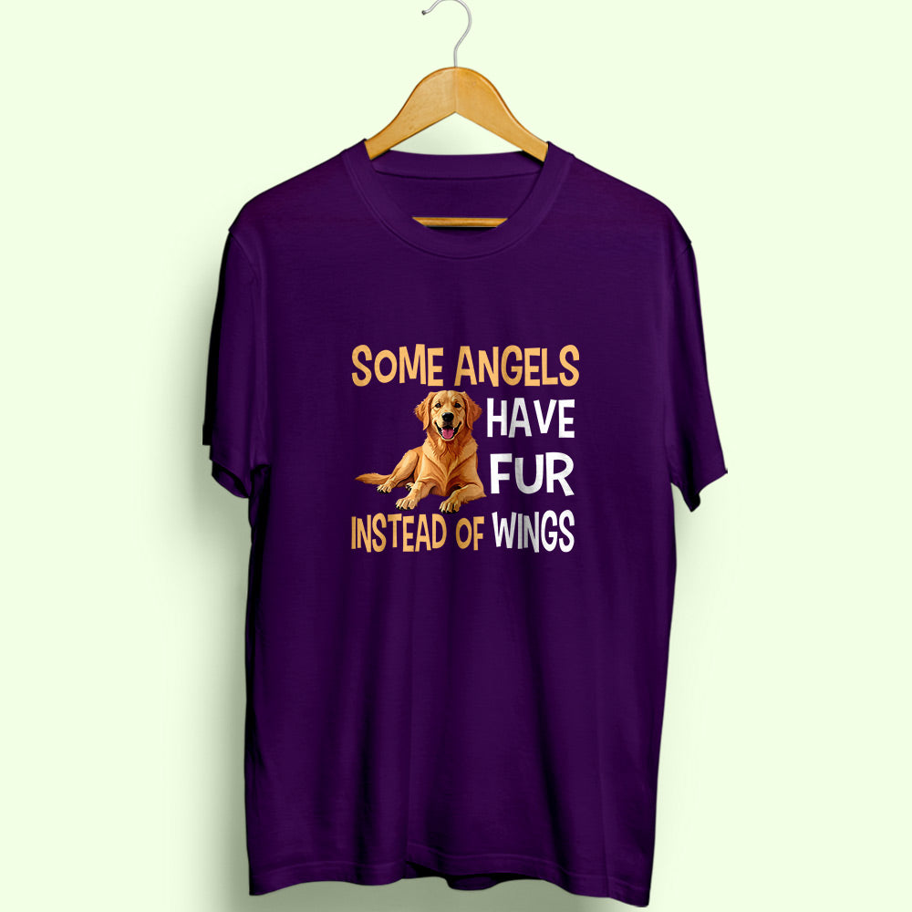Some Angels Have Fur Half Sleeve T-Shirt