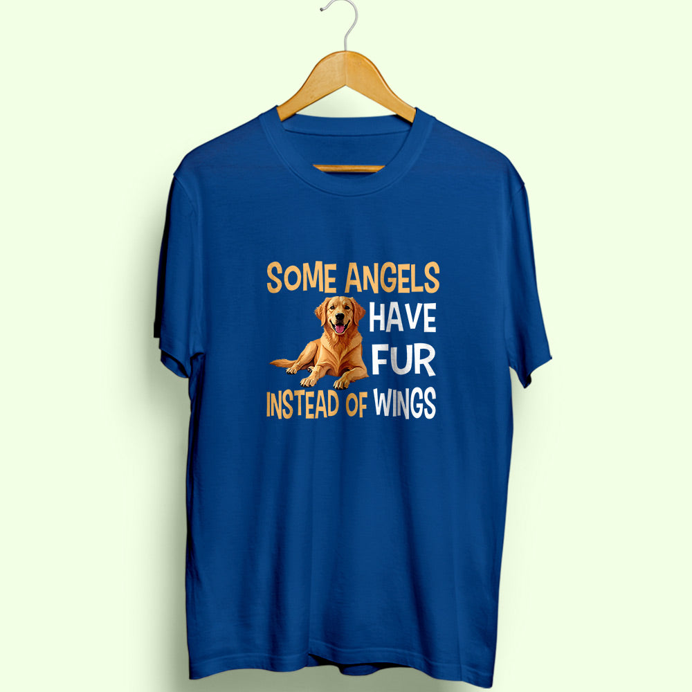 Some Angels Have Fur Half Sleeve T-Shirt - Soul & Peace