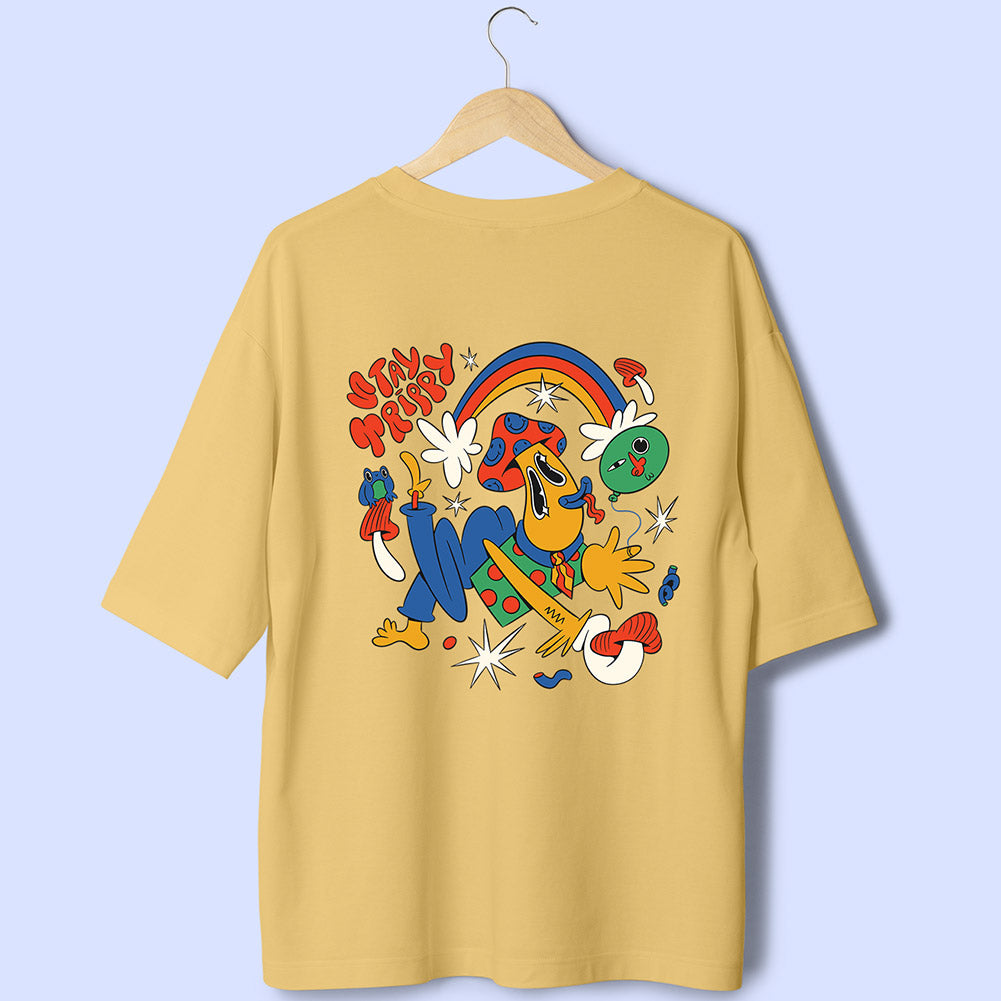Stay Trippy (Back Print) Oversized T-Shirt - Soul & Peace