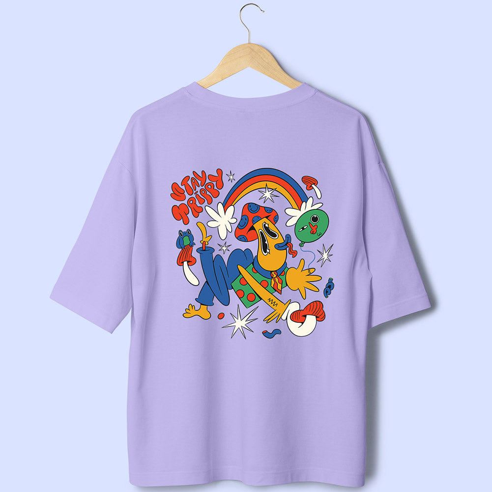Stay Trippy (Back Print) Oversized T-Shirt - Soul & Peace