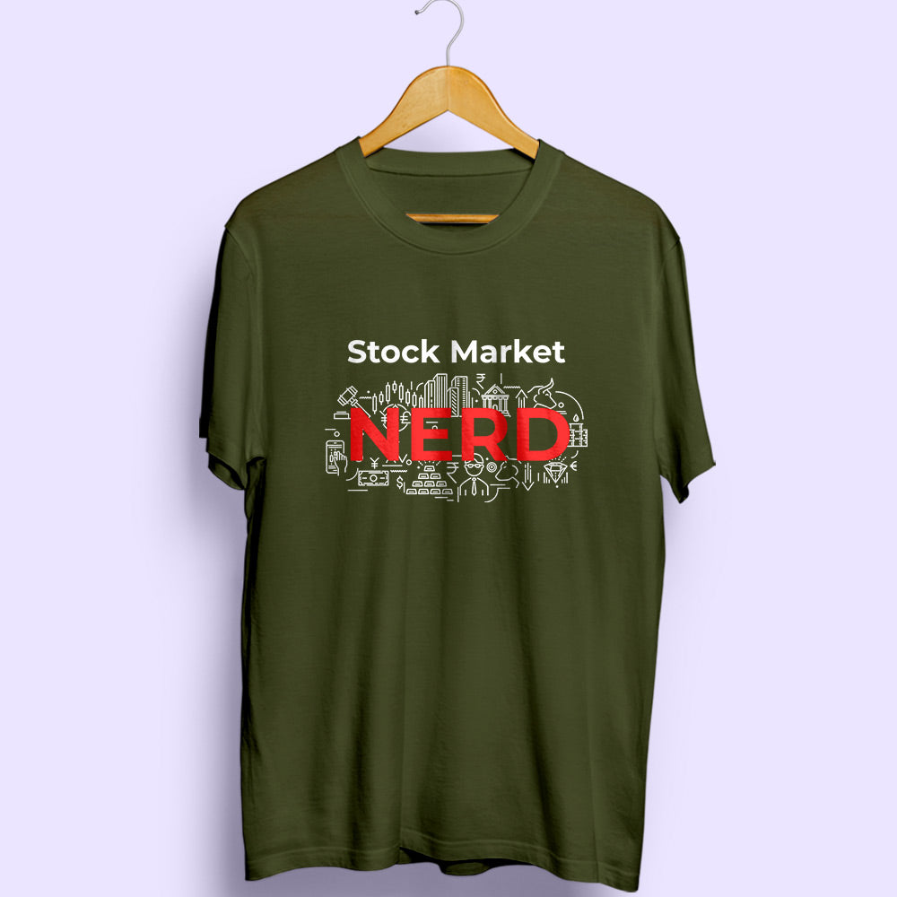 Stock Market Nerd Half Sleeve T-Shirt