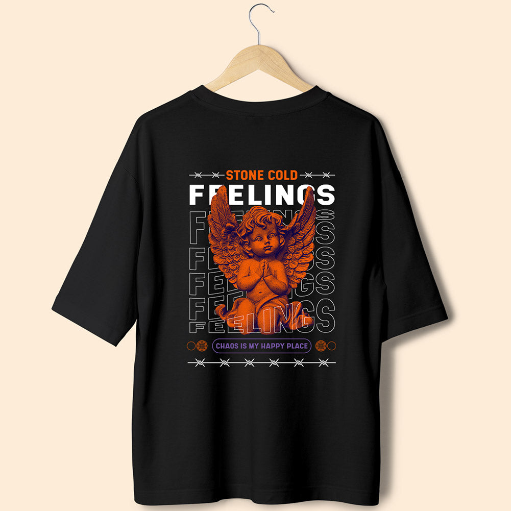 Stone Cold Feelings (Back Print) Oversized T-Shirt