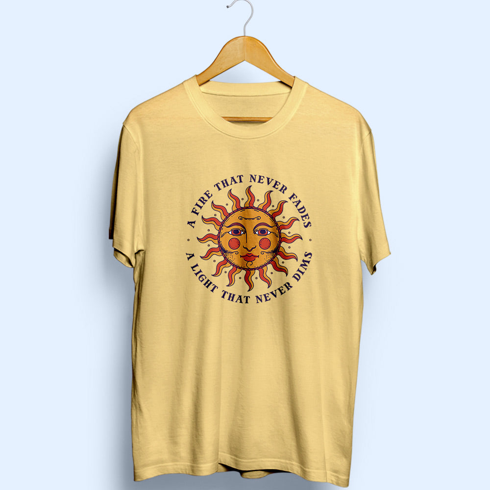 Sun Fire & Light Half Sleeve T-Shirt