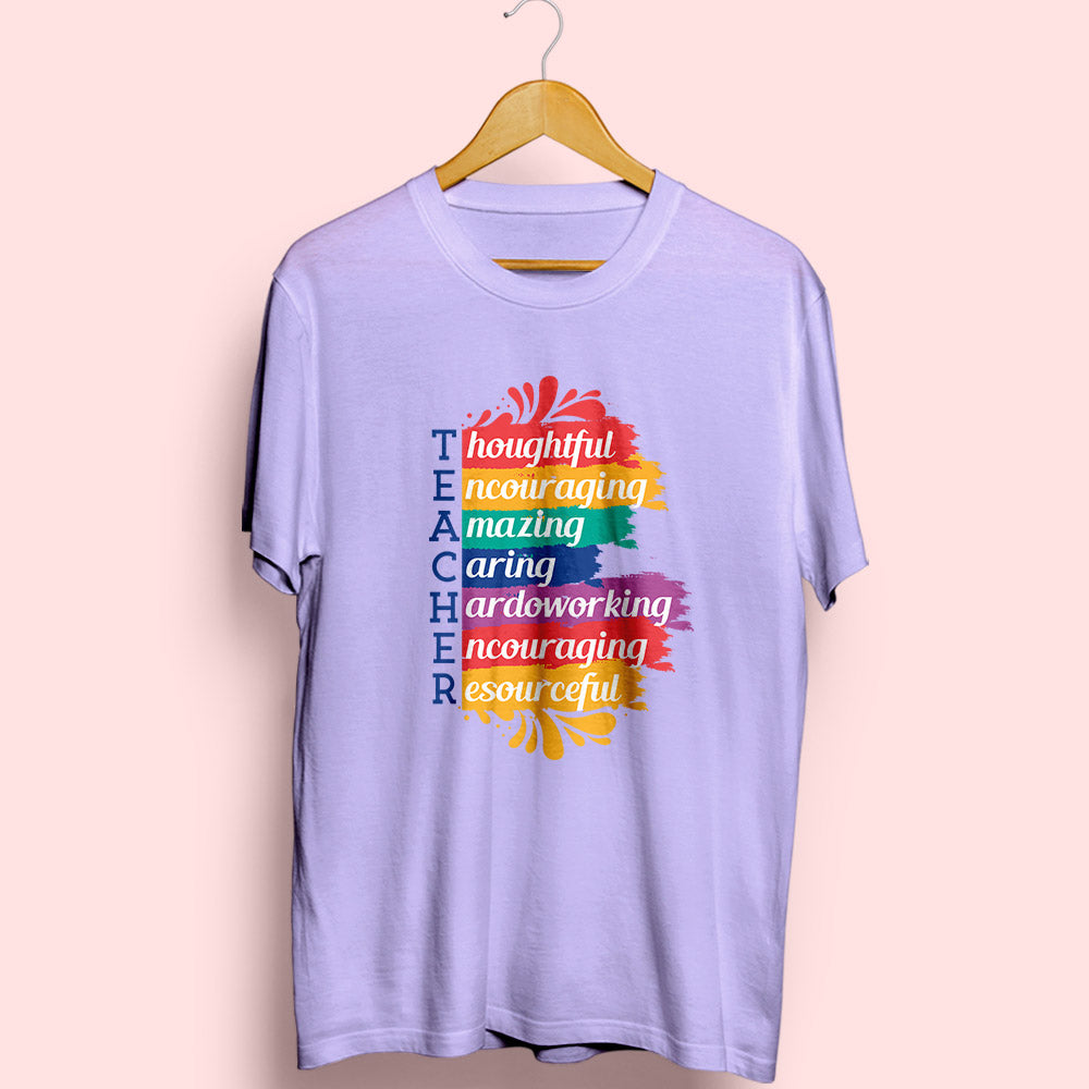 Teacher Half Sleeve T-Shirt - Soul & Peace