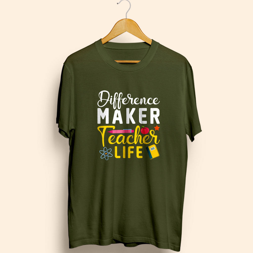 Teacher Life Half Sleeve T-Shirt - Soul & Peace