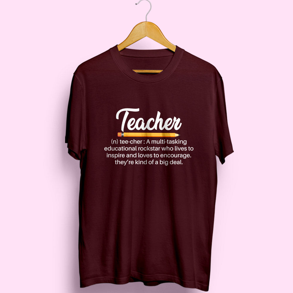 Teacher Meaning Half Sleeve T-Shirt - Soul & Peace
