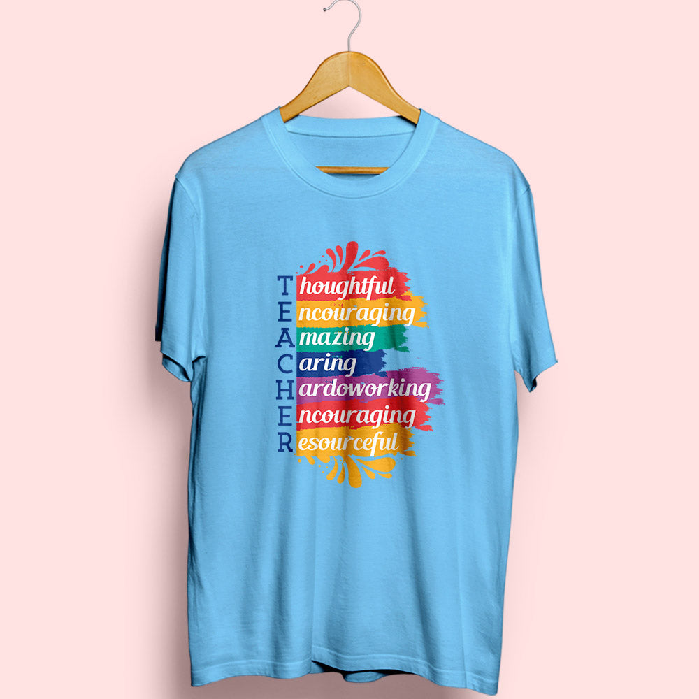 Teacher Half Sleeve T-Shirt - Soul & Peace