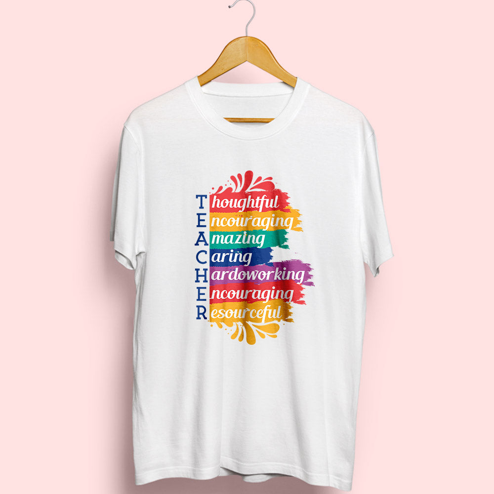 Teacher Half Sleeve T-Shirt - Soul & Peace