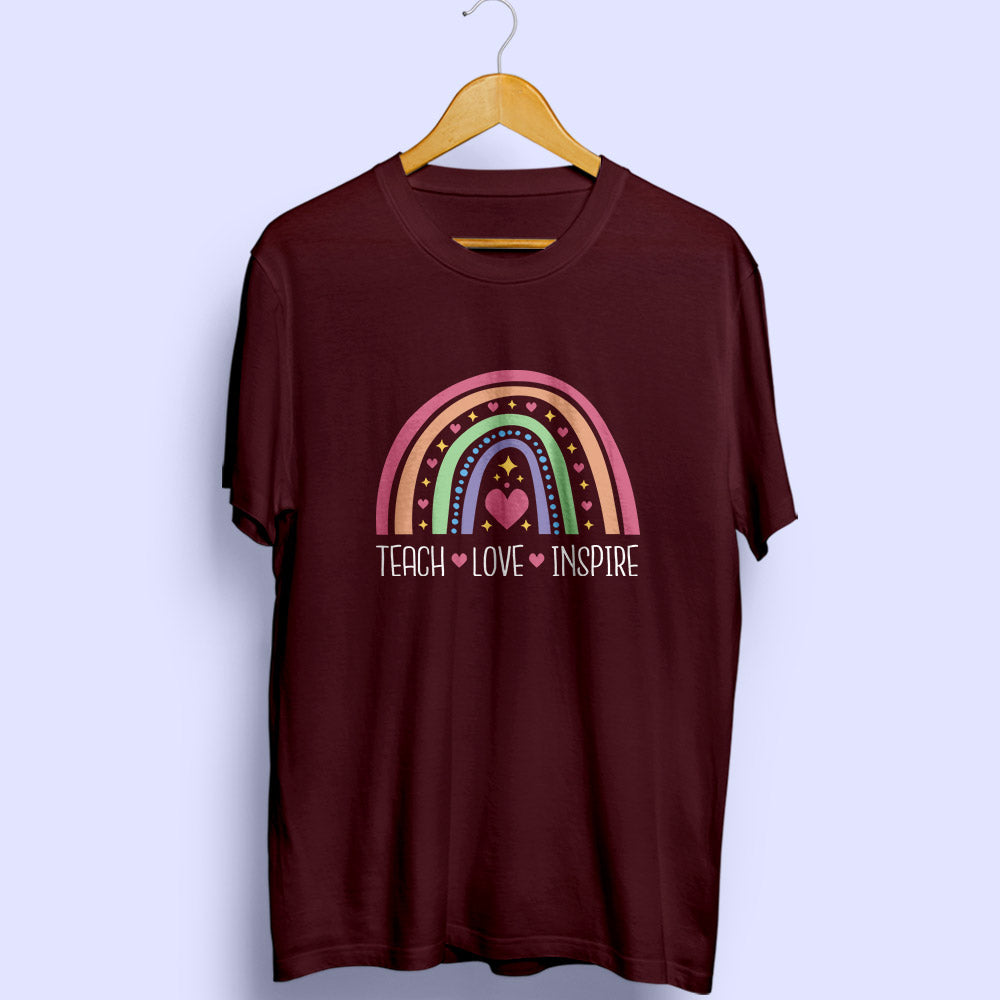Teach Love Inspire Half Sleeve T-Shirt - Soul & Peace