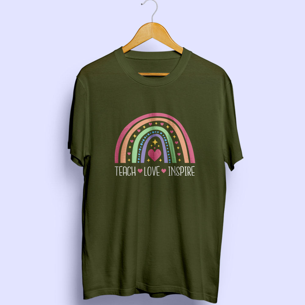 Teach Love Inspire Half Sleeve T-Shirt - Soul & Peace