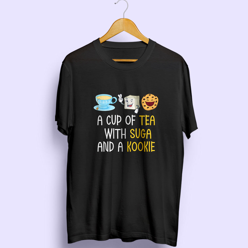 Tea Suga Kookie Half Sleeve T-Shirt - Soul & Peace