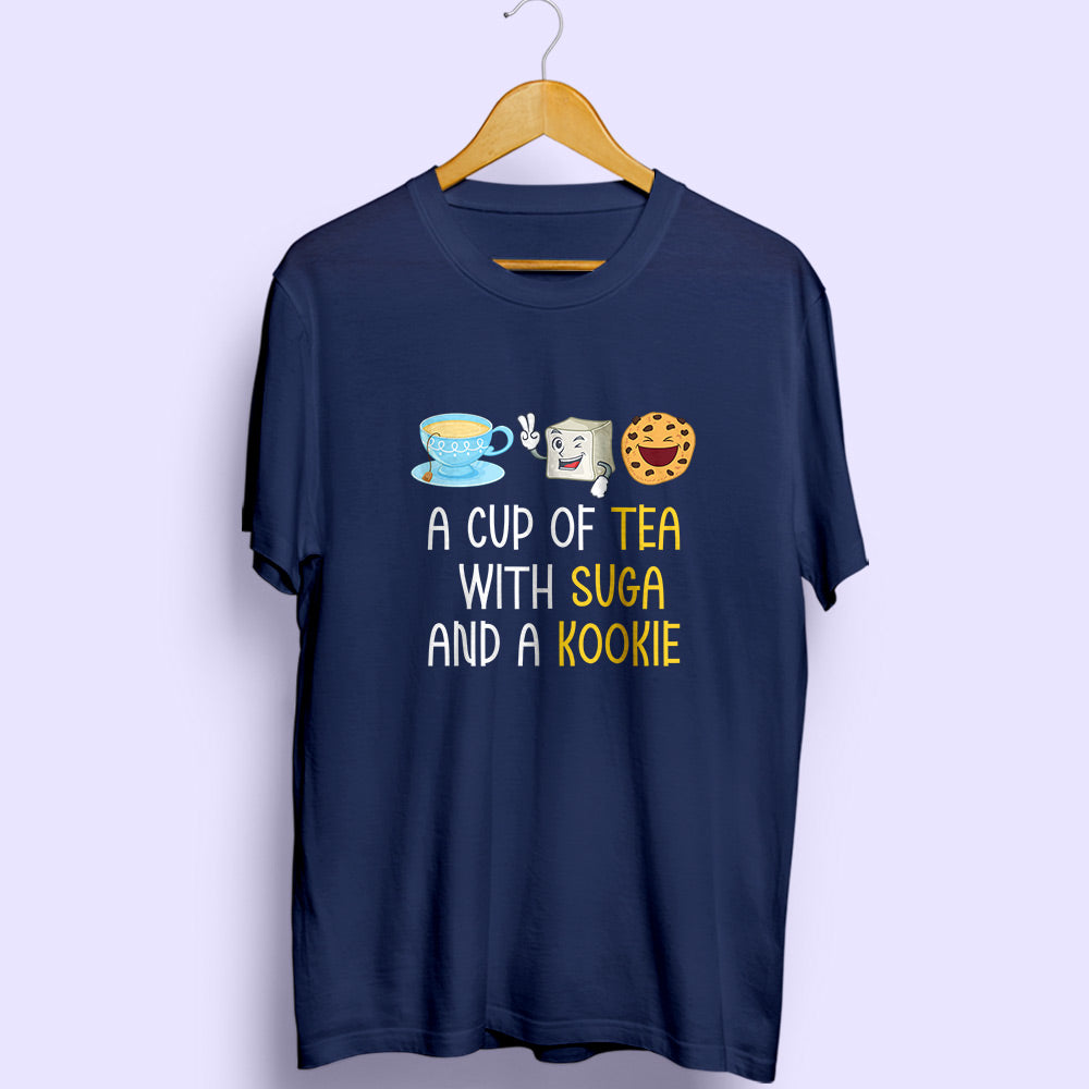 Tea Suga Kookie Half Sleeve T-Shirt - Soul & Peace