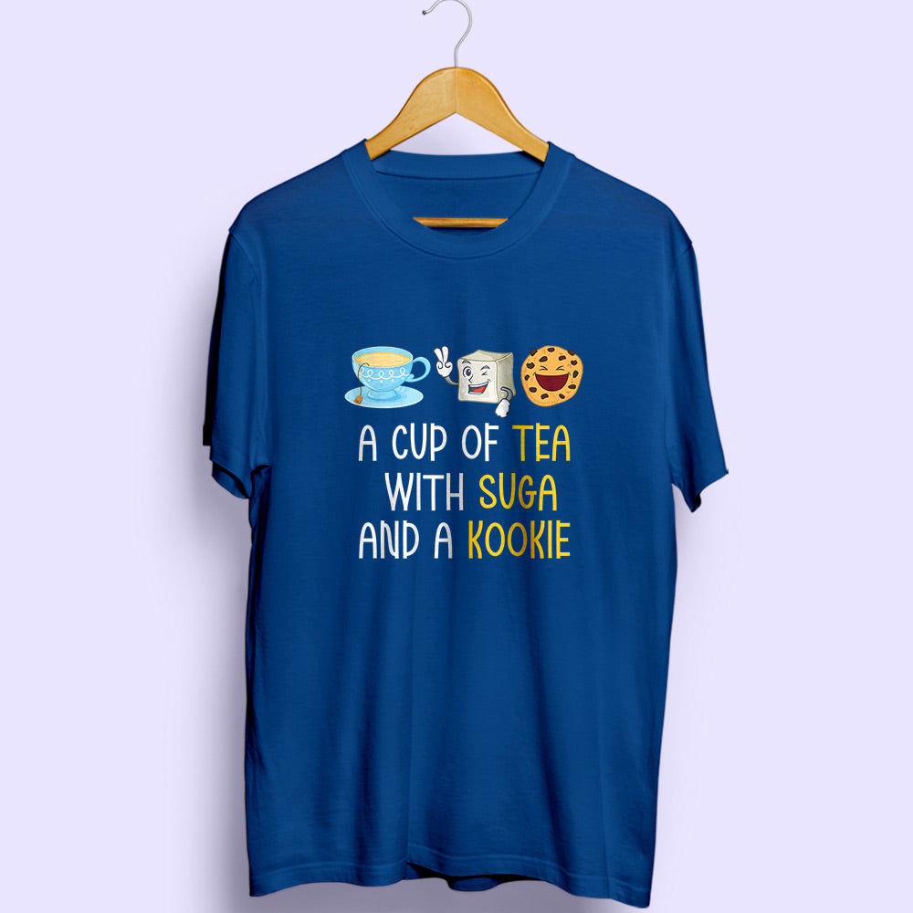 Tea Suga Kookie Half Sleeve T-Shirt - Soul & Peace