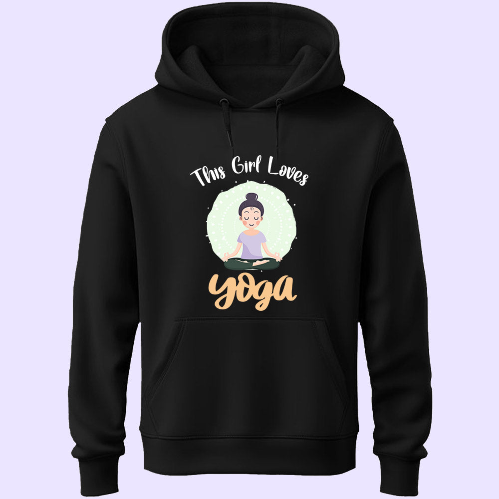 This Girl Loves Yoga Unisex Hoodie