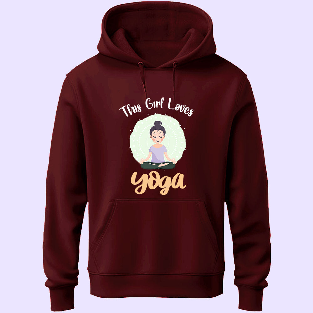 This Girl Loves Yoga Unisex Hoodie