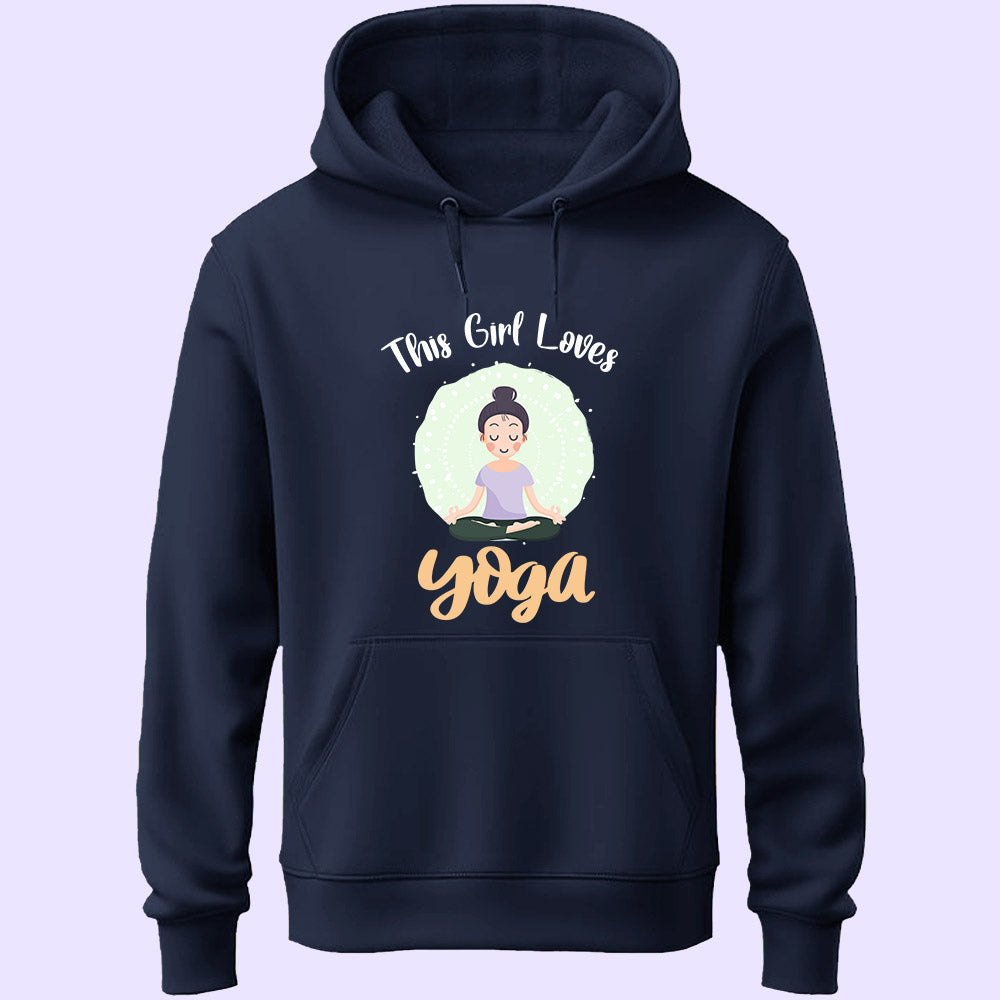 This Girl Loves Yoga Unisex Hoodie