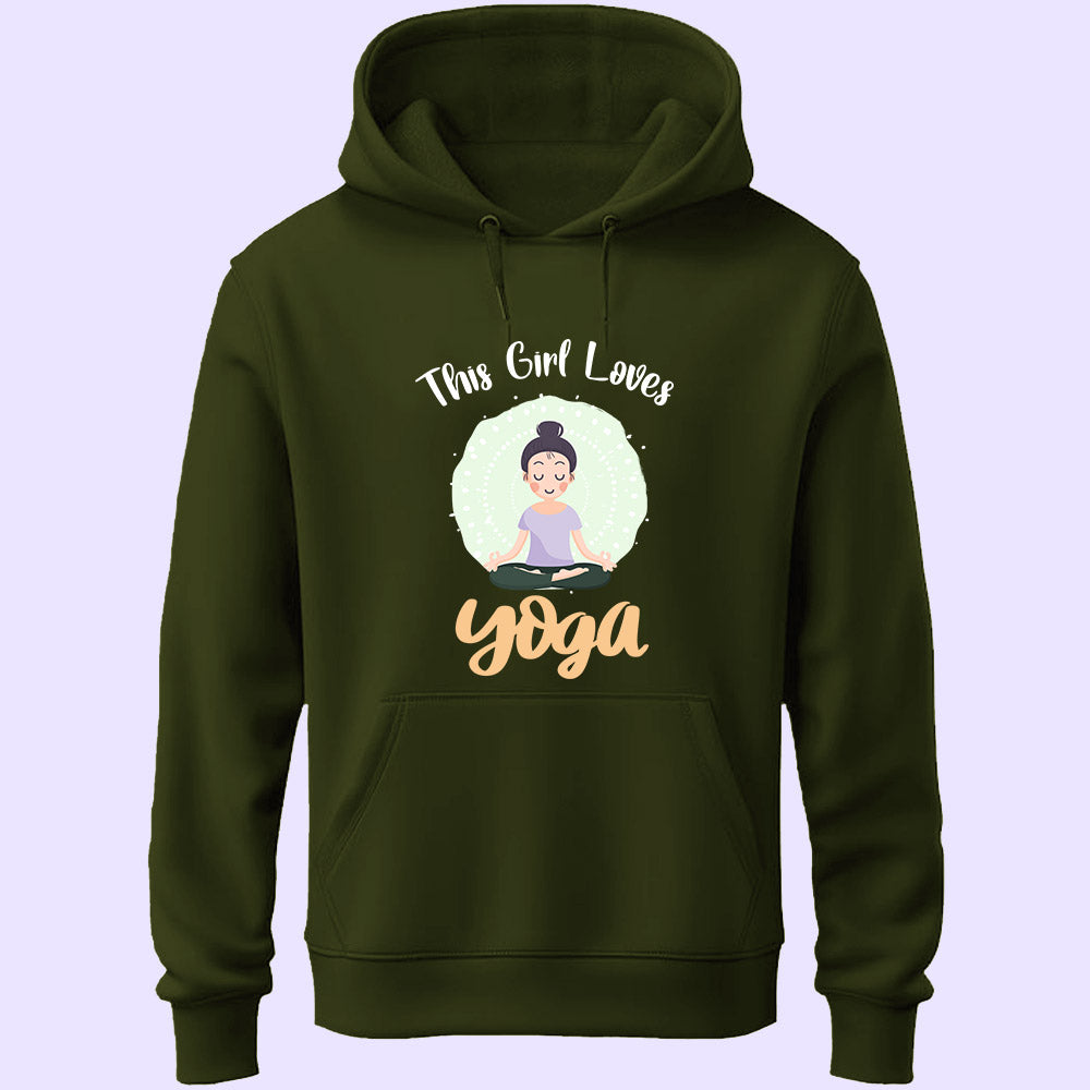 This Girl Loves Yoga Unisex Hoodie