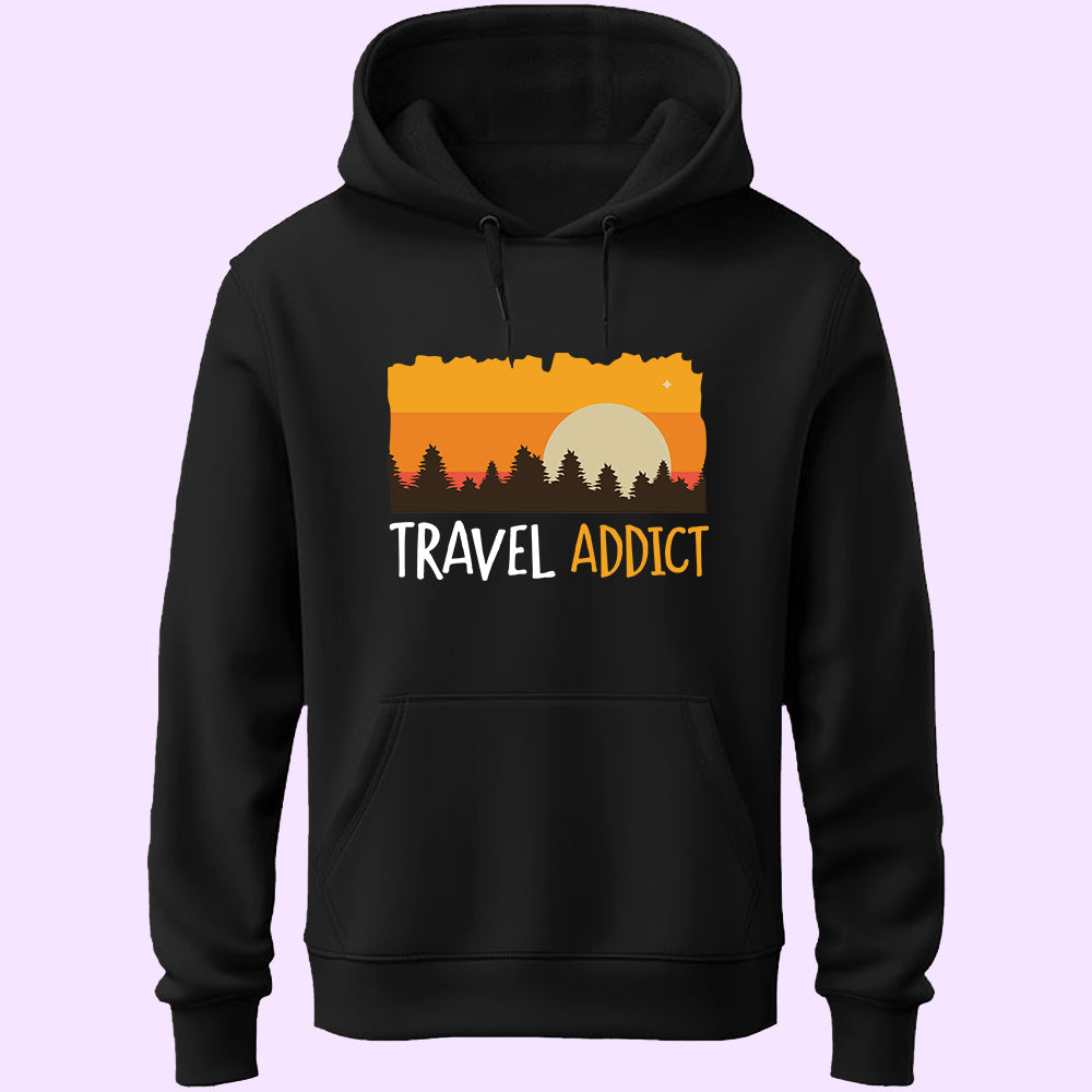 Travel Addict Unisex Hoodie - Soul & Peace