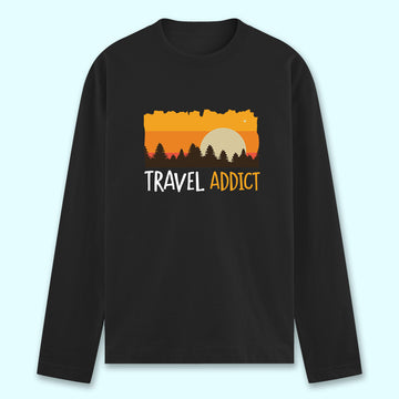 Travel Addict Full Sleeve T-shirt - Soul & Peace
