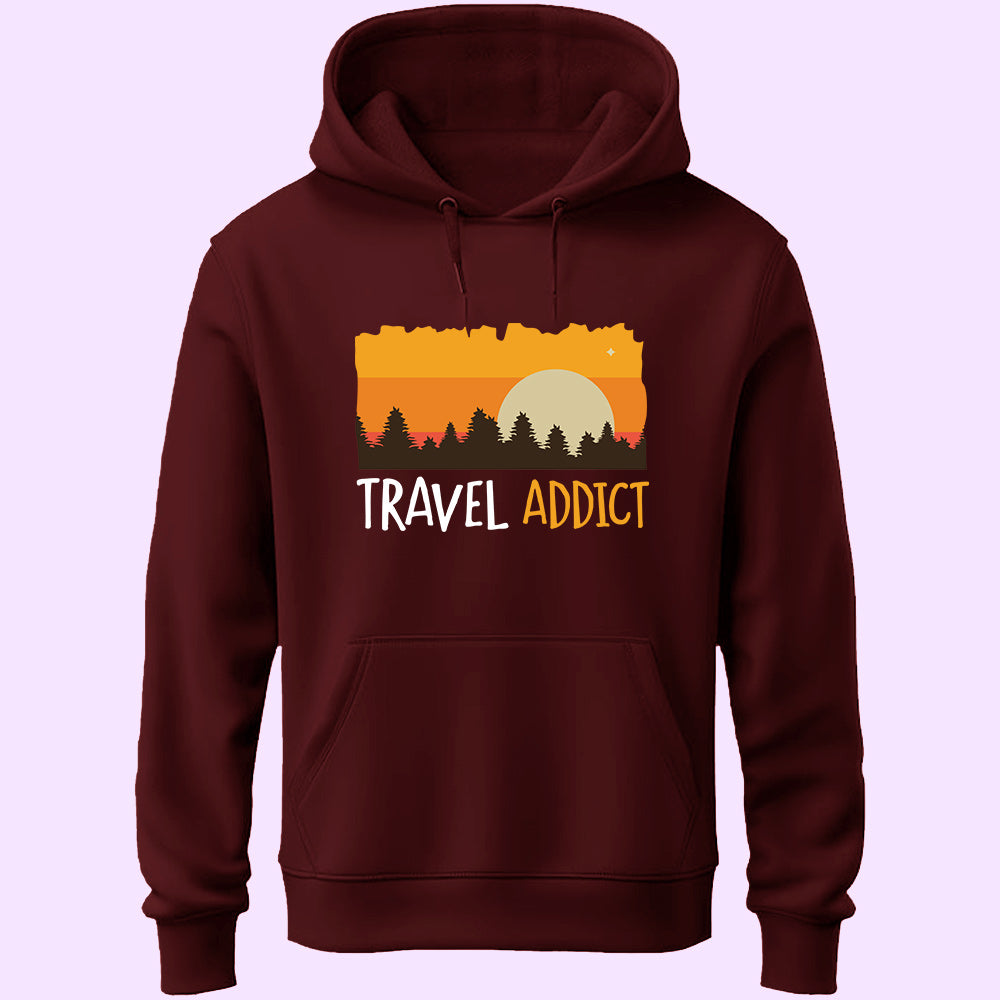 Travel Addict Unisex Hoodie - Soul & Peace