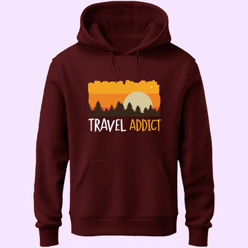 Travel Addict Unisex Hoodie - Soul & Peace