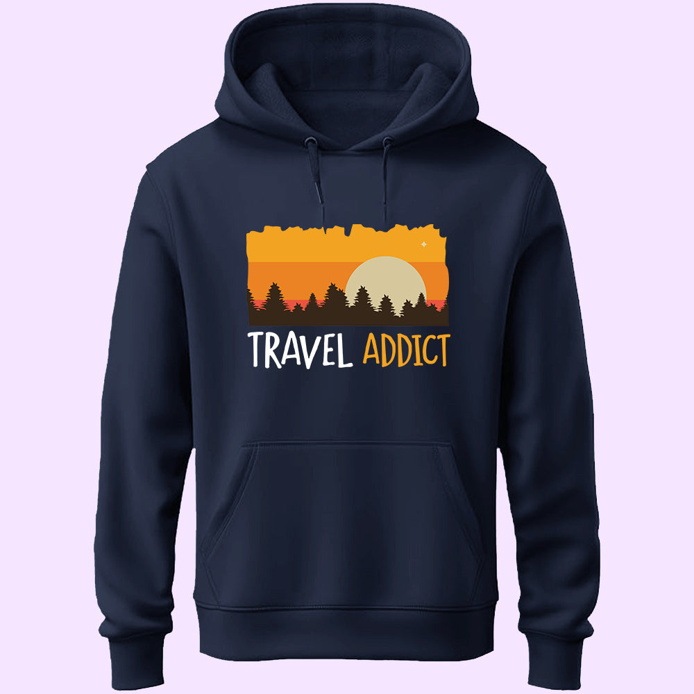 Travel Addict Unisex Hoodie - Soul & Peace