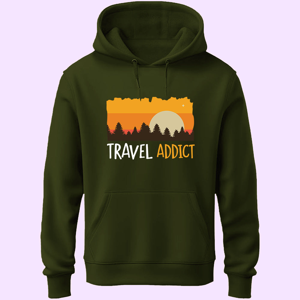 Travel Addict Unisex Hoodie - Soul & Peace