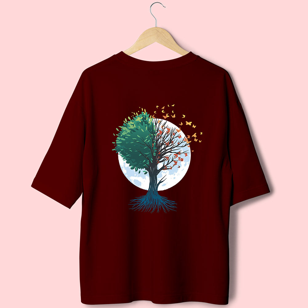 Tree Of Life (Back Print) Oversized T-Shirt - Soul & Peace