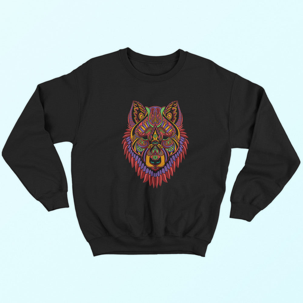 Tribal Wolf Sweatshirt - Soul & Peace