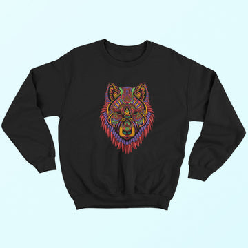 Tribal Wolf Sweatshirt