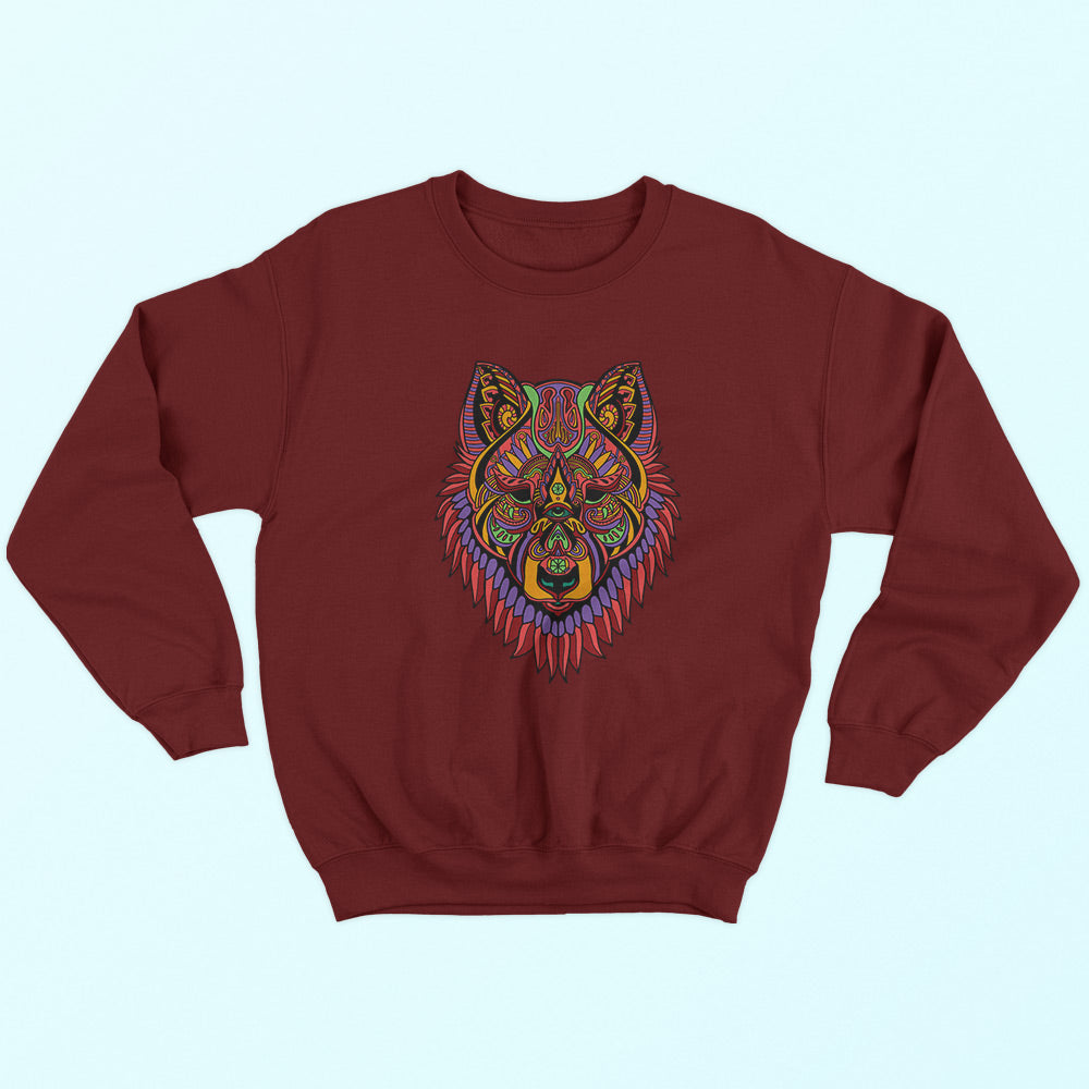 Tribal Wolf Sweatshirt - Soul & Peace