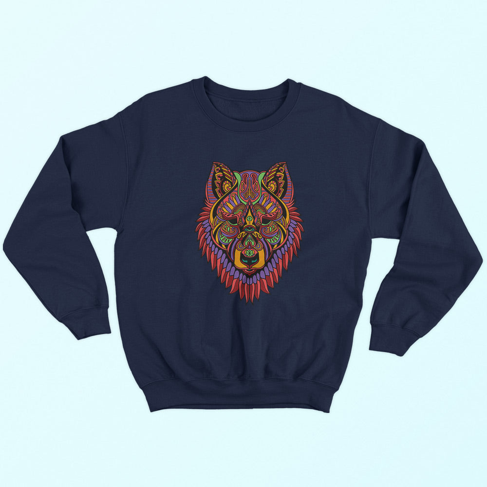 Tribal Wolf Sweatshirt - Soul & Peace