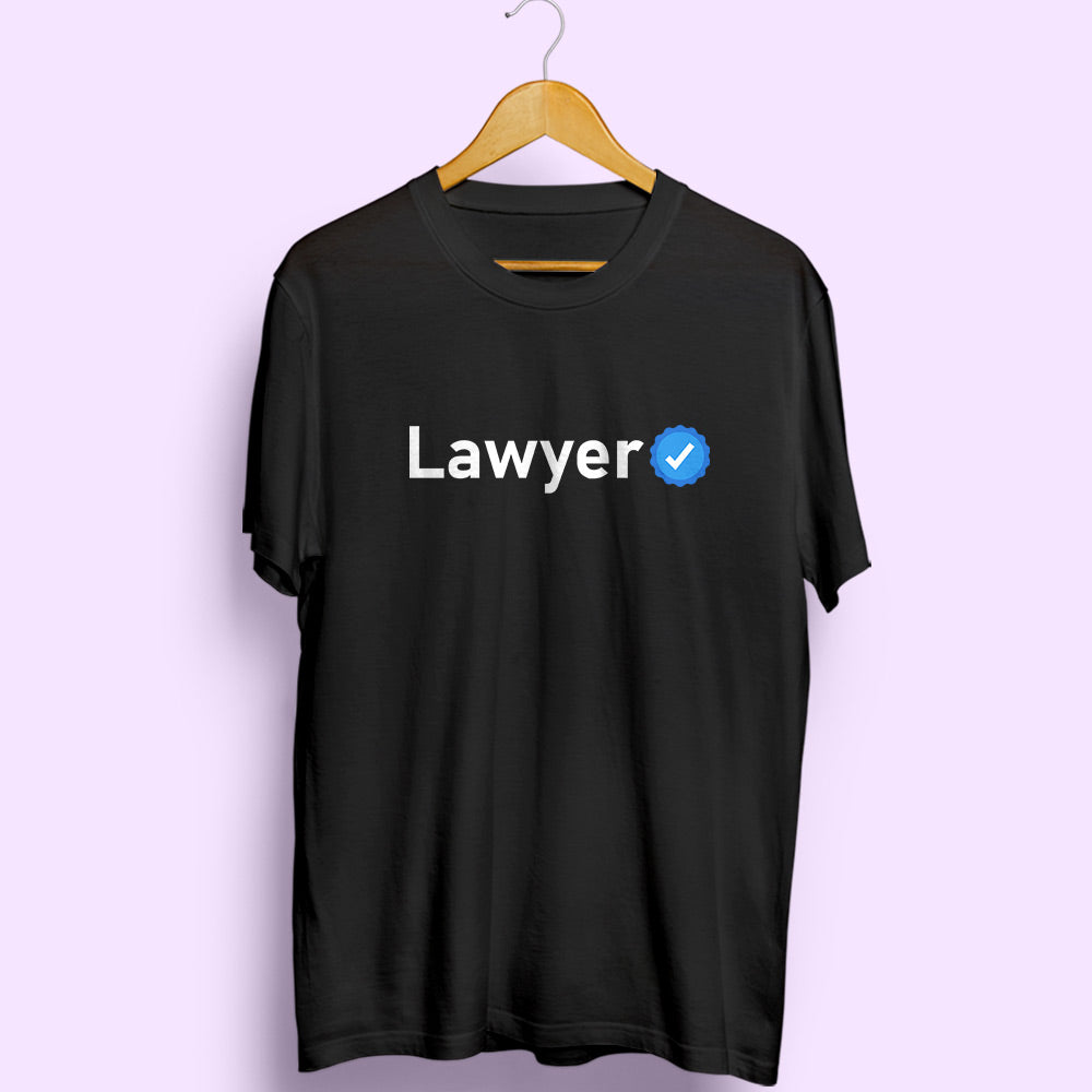 Verified Lawyer Half Sleeve T-Shirt - Soul & Peace